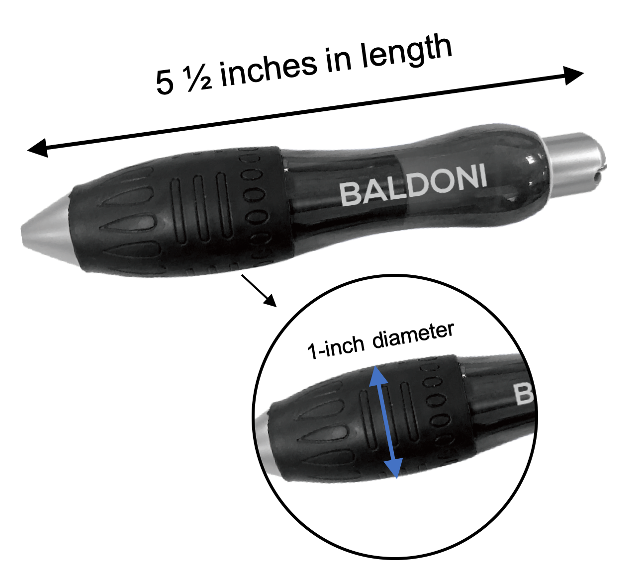 Heavy Weighted Pen - Wide Grip - Useful for Tremors, Parkinson's, Arthritis, Carpal Tunnel, Autism, or Fine Motor Skill Issue - Baldoni Neuromodulation